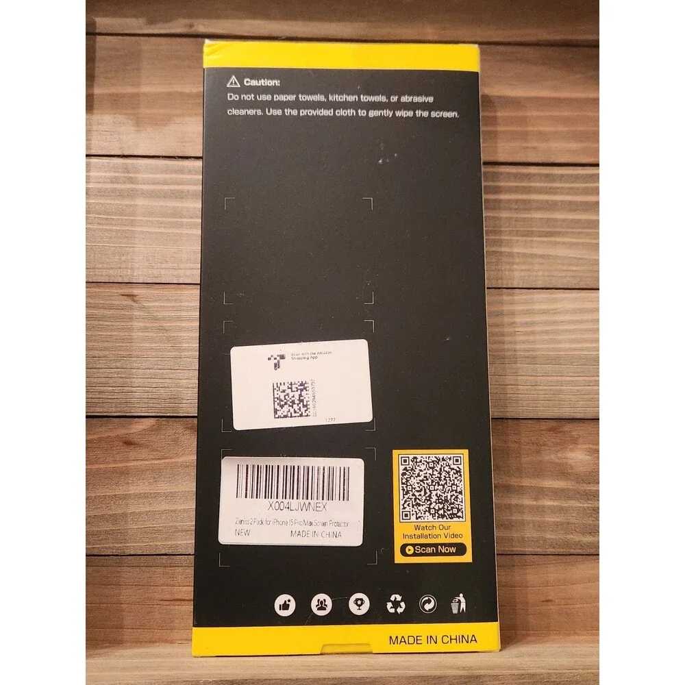 New 2 pack Zeniss Glass Screen Protector iPhone 15 Pro Max